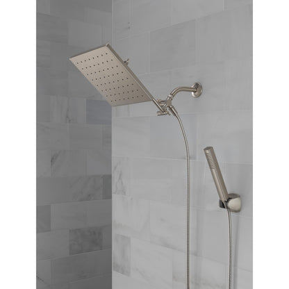 Delta Universal Showering 10 inch Raincan Shower Head & Hand Held Combo with Adjustable Extension Arm - 75527