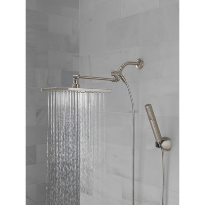 Delta Universal Showering 10 inch Raincan Shower Head & Hand Held Combo with Adjustable Extension Arm - 75527