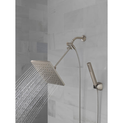 Delta Universal Showering 10 inch Raincan Shower Head & Hand Held Combo with Adjustable Extension Arm - 75527