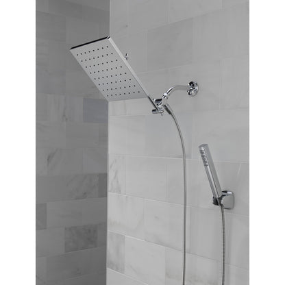Delta Universal Showering 10 inch Raincan Shower Head & Hand Held Combo with Adjustable Extension Arm - 75527