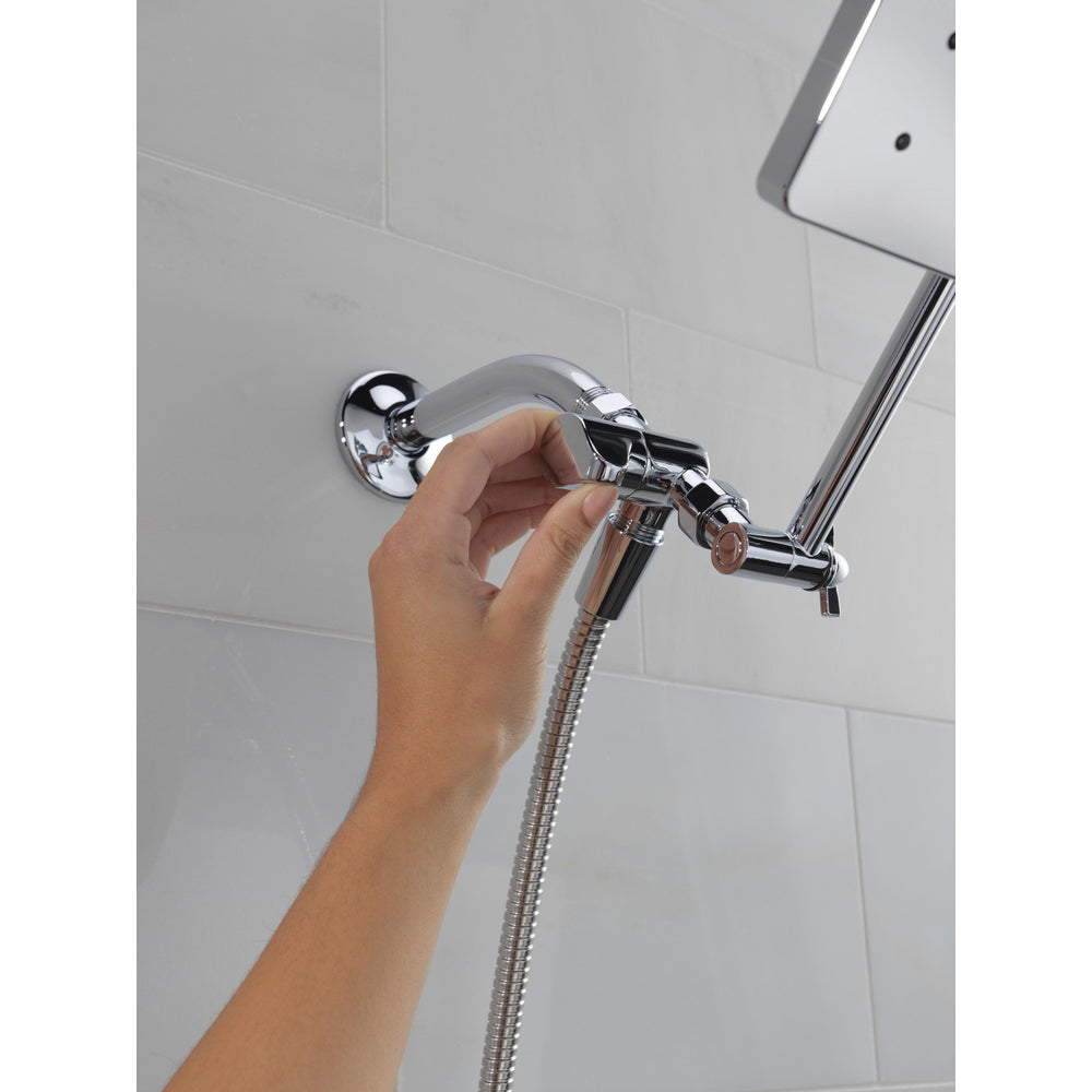 Delta Universal Showering 10 inch Raincan Shower Head & Hand Held Combo with Adjustable Extension Arm - 75527