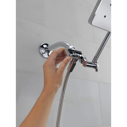 Delta Universal Showering 10 inch Raincan Shower Head & Hand Held Combo with Adjustable Extension Arm - 75527