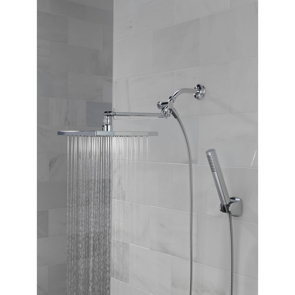 Delta Universal Showering 10 inch Raincan Shower Head & Hand Held Combo with Adjustable Extension Arm - 75527