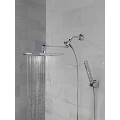 Delta Universal Showering 10 inch Raincan Shower Head & Hand Held Combo with Adjustable Extension Arm - 75527