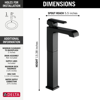 Delta Ara Single Handle Vessel Bathroom Faucet - 767LF