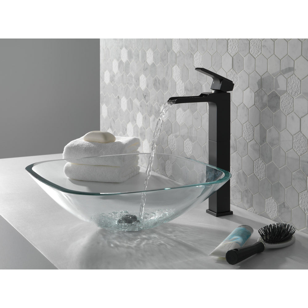 Delta Ara Single Handle Vessel Channel Bathroom Faucet - 768LF