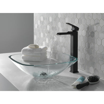 Delta Ara Single Handle Vessel Channel Bathroom Faucet - 768LF