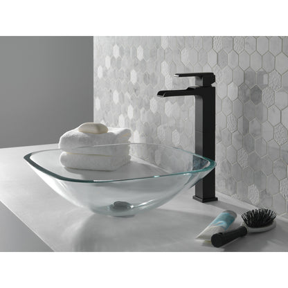 Delta Ara Single Handle Vessel Channel Bathroom Faucet - 768LF