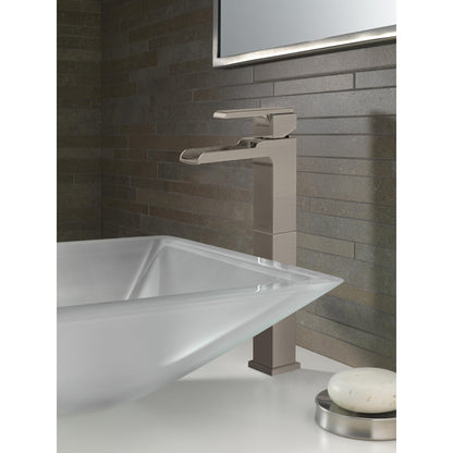 Delta Ara Single Handle Vessel Channel Bathroom Faucet - 768LF