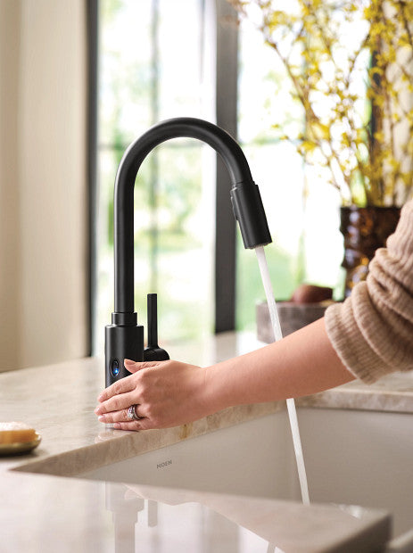 Moen Genta LX MotionSense Wave One-Handle High Arc Pulldown Kitchen Faucet