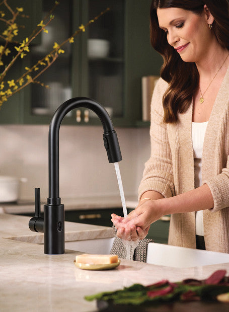 Moen Genta LX MotionSense Wave One-Handle High Arc Pulldown Kitchen Faucet