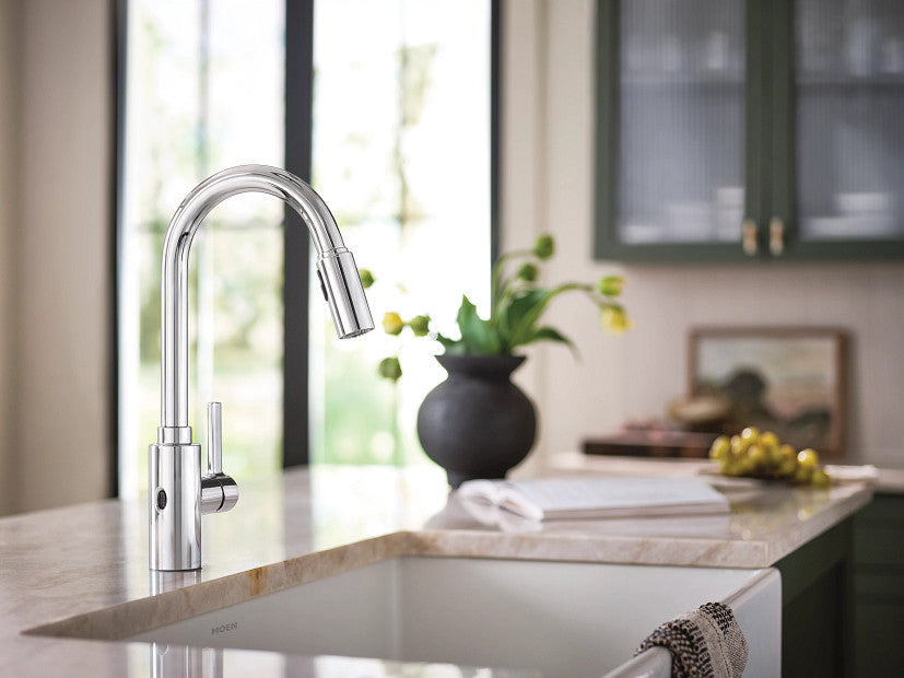 Moen Genta LX MotionSense Wave One-Handle High Arc Pulldown Kitchen Faucet