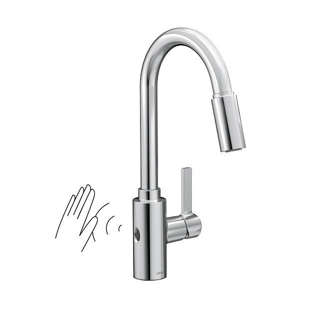Moen Genta LX MotionSense Wave One-Handle High Arc Pulldown Kitchen Faucet