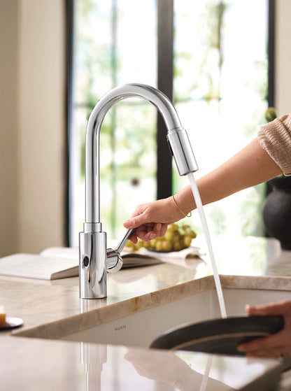 Moen Genta LX MotionSense Wave One-Handle High Arc Pulldown Kitchen Faucet