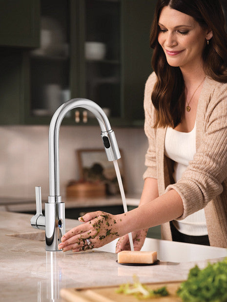 Moen Genta LX MotionSense Wave One-Handle High Arc Pulldown Kitchen Faucet
