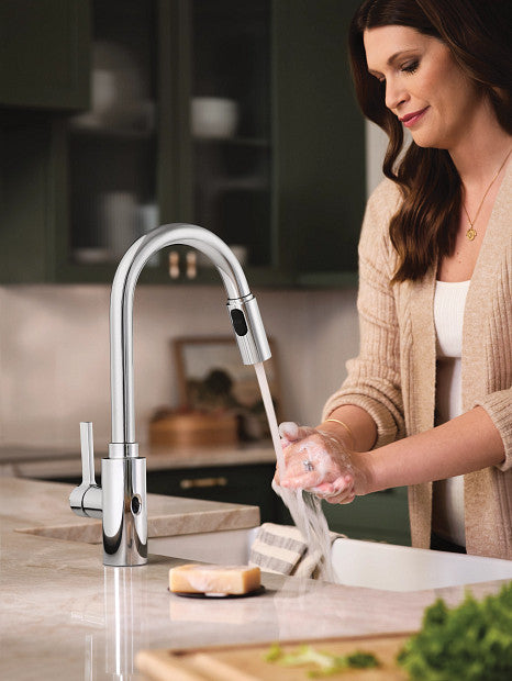 Moen Genta LX MotionSense Wave One-Handle High Arc Pulldown Kitchen Faucet