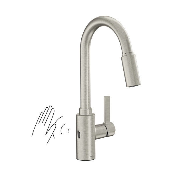 Moen Genta LX MotionSense Wave One-Handle High Arc Pulldown Kitchen Faucet