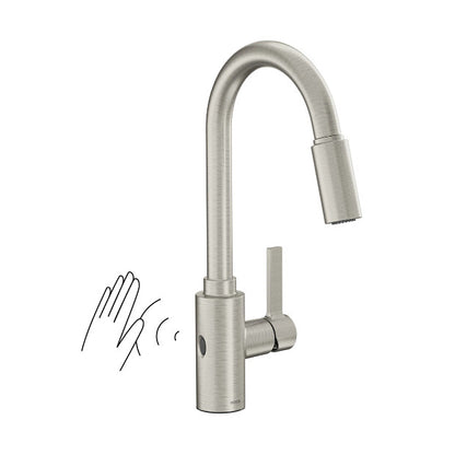Moen Genta LX MotionSense Wave One-Handle High Arc Pulldown Kitchen Faucet