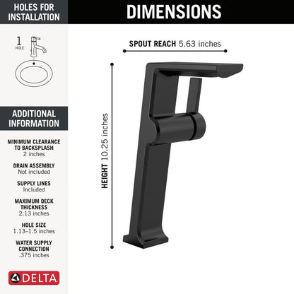 Delta Pivotal Single Handle Vessel Bathroom Faucet - 799