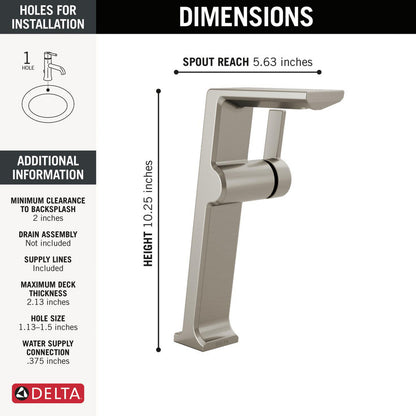 Delta Pivotal Single Handle Vessel Bathroom Faucet - 799
