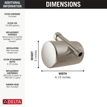 Delta Clarifi Standard Shower Filter Attachment - 7SF100