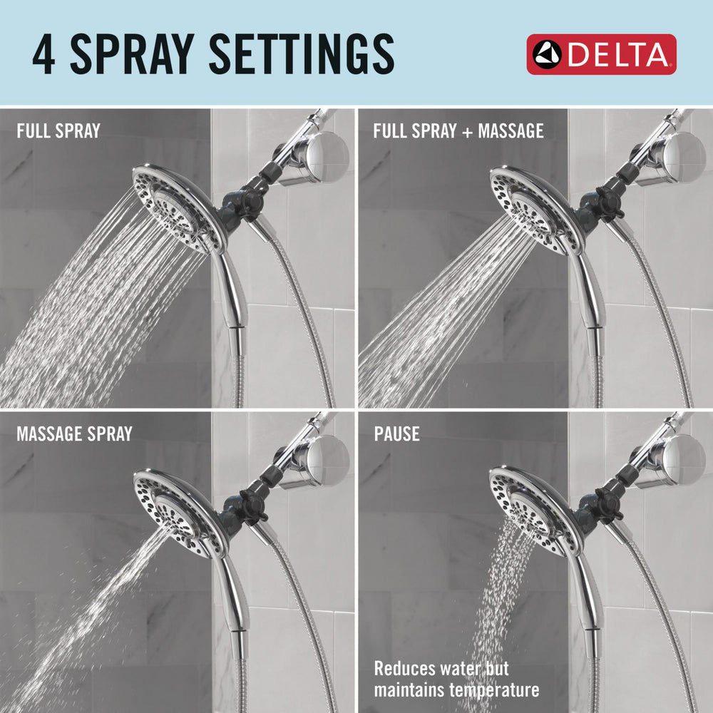 Delta Clarifi Shower Filter Attachment with 4-Setting In2ition - 7SF110