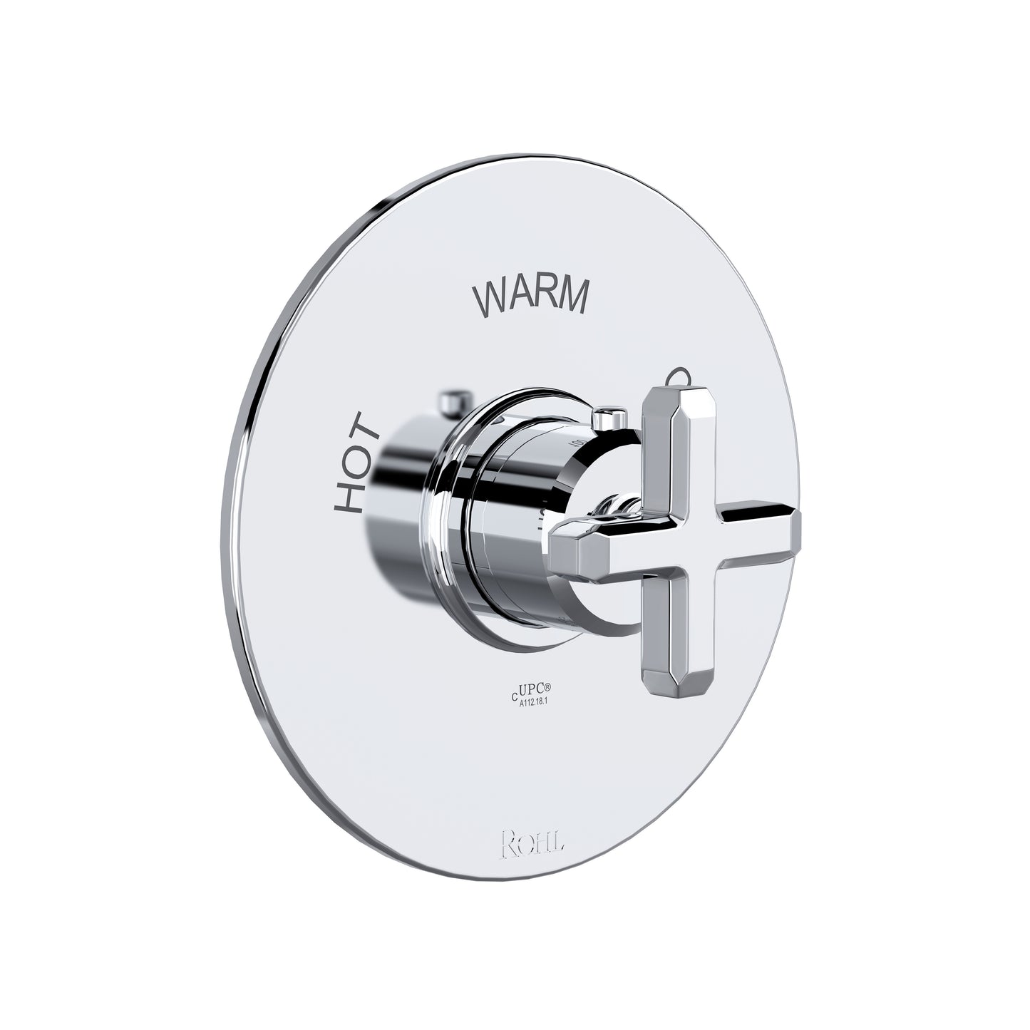 Rohl Apothecary 3/4" Thermostatic Trim Without Volume Control, Cross Handle - TAP13W1XM