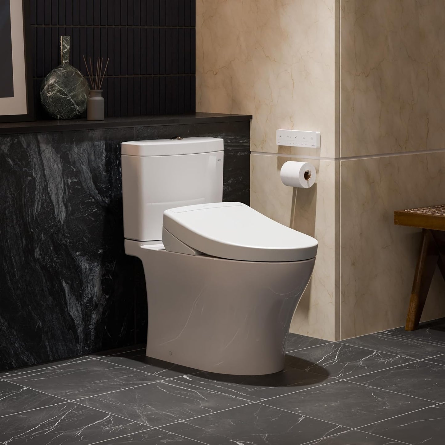 TOTO Nouveau Siège de Bidet Allongé Washlet S5, SW3446#01