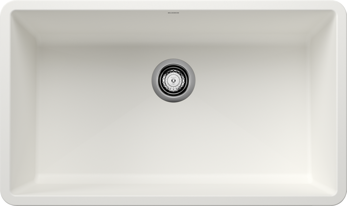 Blanco Precis U Super Single Undermount Kitchen Sink - White