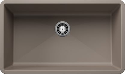 Blanco Precis U Super Single Undermount Kitchen Sink - Truffle