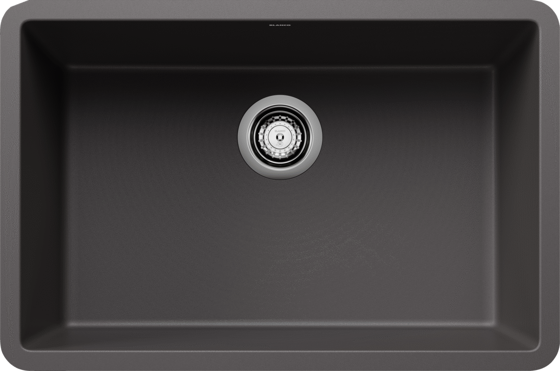 Blanco Precis 27 Single Bowl Undermount Kitchen Sink - Cinder