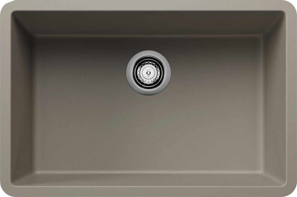 Blanco Precis 27 Single Bowl Undermount Kitchen Sink - Truffle