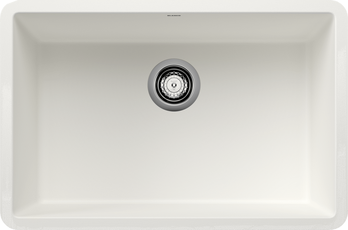 Blanco Precis 27 Single Bowl Undermount Kitchen Sink - White