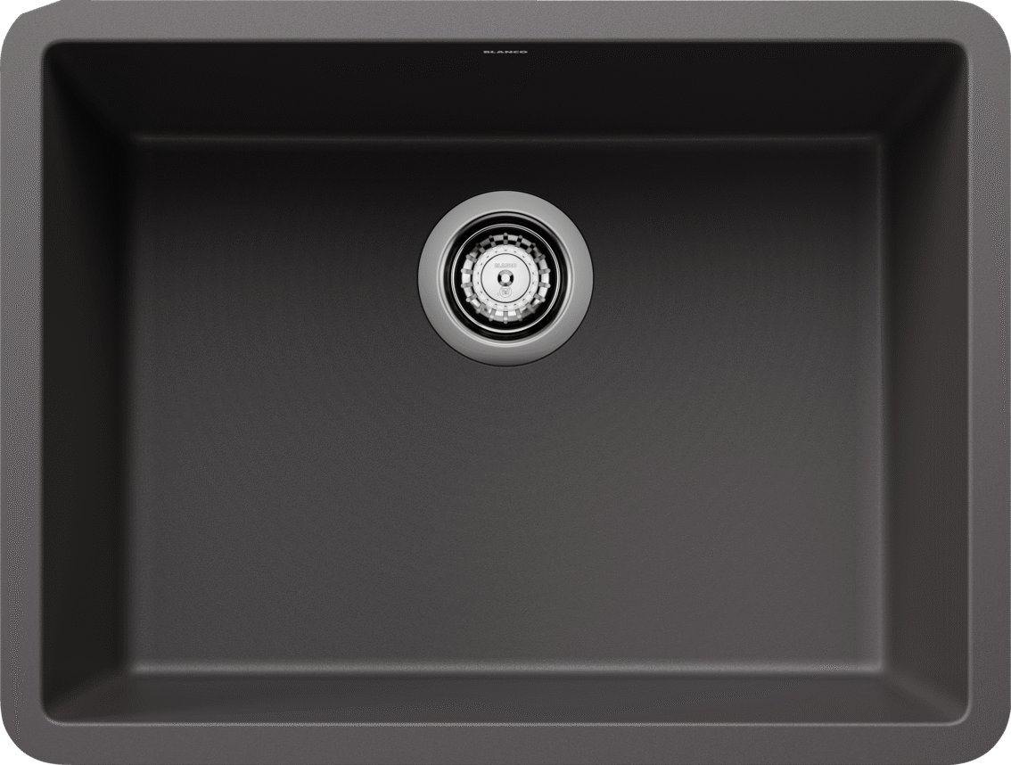 Blanco Precis 24 Single Bowl Undermount Kitchen Sink - Cinder