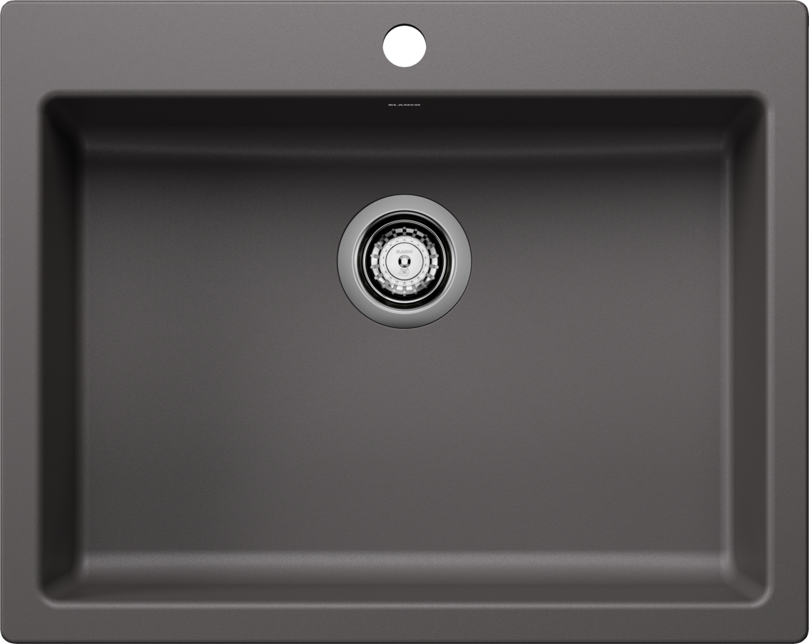Blanco Precis 25 ADA Single Bowl Dual Mount Kitchen Sink - Cinder