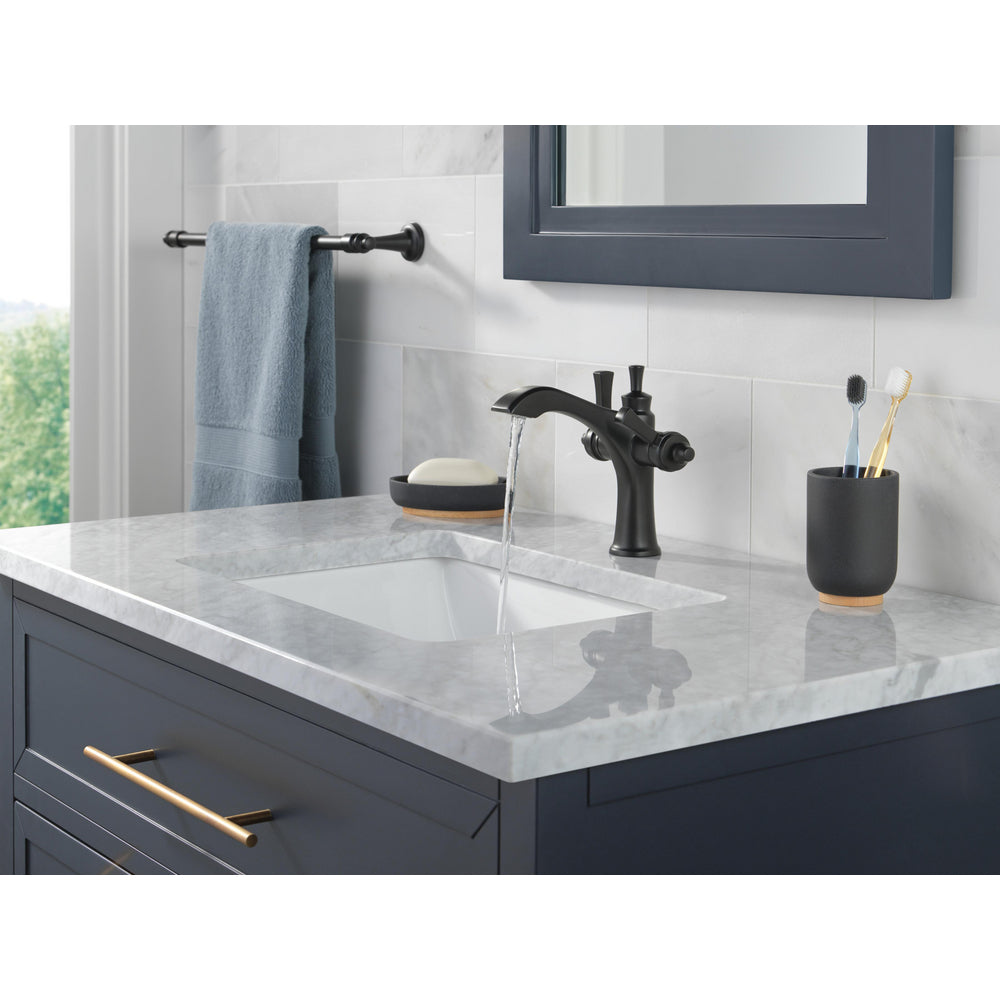 Delta Dorval Two Handle Single Hole Monoblock Bathroom Faucet - 856