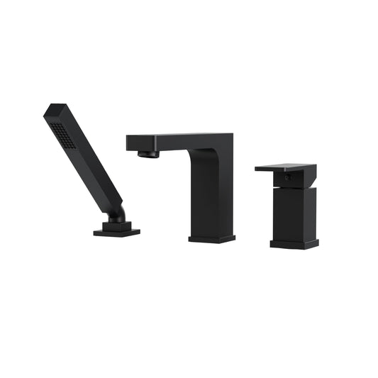Aquabrass Xpress Madison 3-piece Deckmount Tub Filler with Handshower - 86013