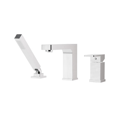 Aquabrass Xpress Madison 3-piece Deckmount Tub Filler with Handshower - 86013