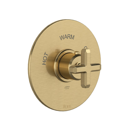 Rohl Apothecary 3/4" Thermostatic Trim Without Volume Control, Cross Handle - TAP13W1XM