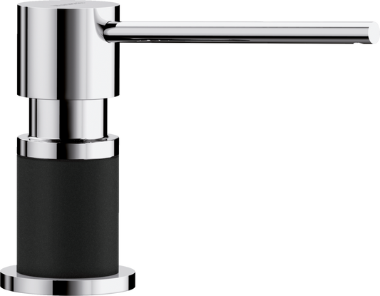 Blanco Lato Soap Dispenser - Chrome/Coal Black