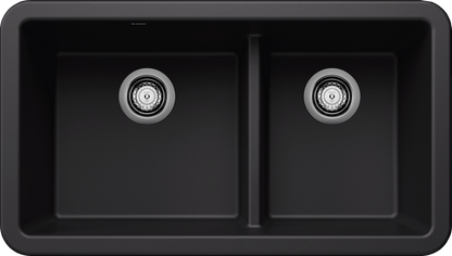 Blanco Ikon 33 Double Bowl Low Divide Undermount Apron Front Silgranit Kitchen Sink