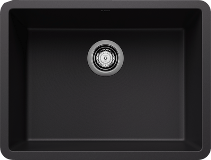 Blanco Precis 24 Single Bowl Undermount Kitchen Sink - Coal Black