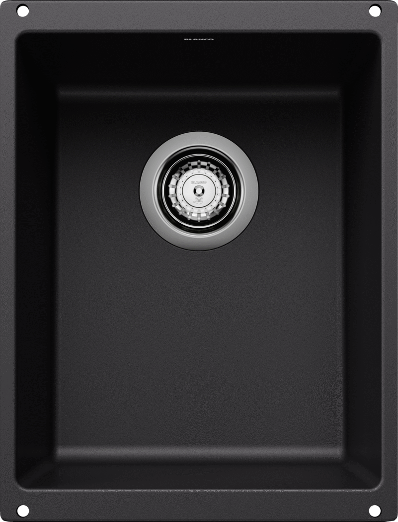 Blanco Precis U Bar Silgranit Undermount Bar Sink - Coal Black