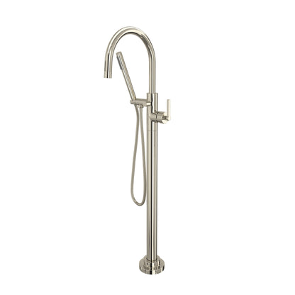 Rohl Lombardia Single Hole Floor Mount Tub Filler Trim - TLB06HF1LM