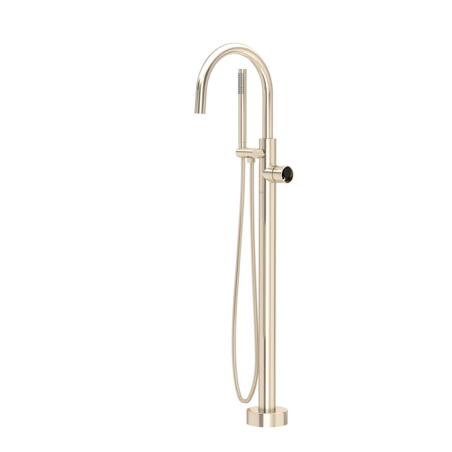 Rohl Eclissi Single Hole Floor Mount Tub Filler Trim With C-Spout - TEC06HF1IW