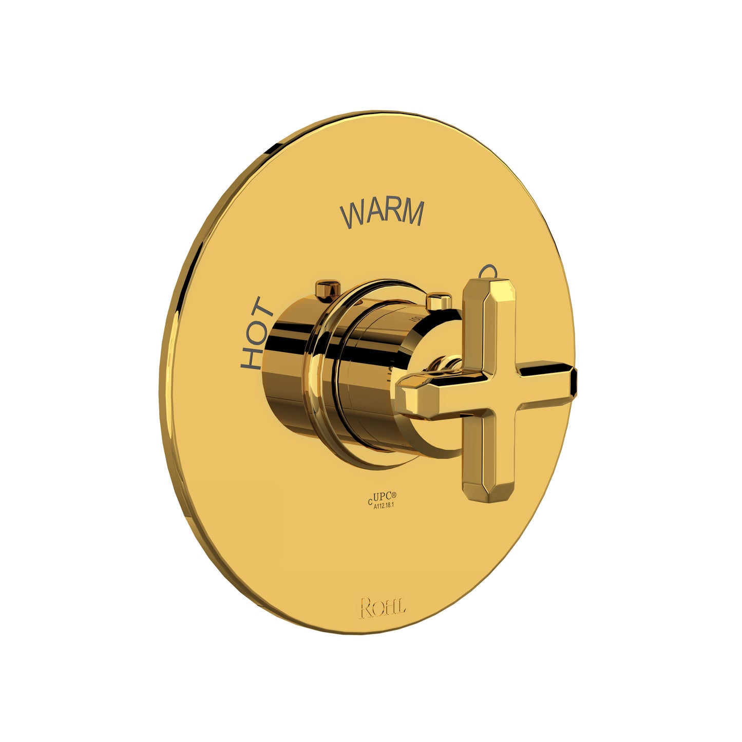 Rohl Apothecary 3/4" Thermostatic Trim Without Volume Control, Cross Handle - TAP13W1XM