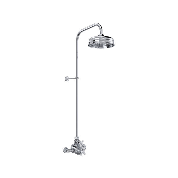 Perrin & Rowe Georgian Era 3/4" Exposed Wall Mount Thermostatic Shower System, Cross Handles - U.GA19W2X