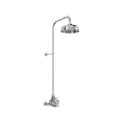 Perrin & Rowe Georgian Era 3/4" Exposed Wall Mount Thermostatic Shower System, Cross Handles - U.GA19W2X