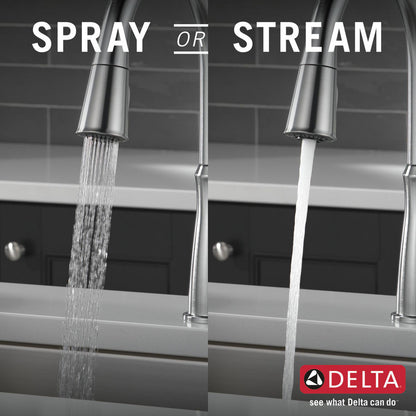 Delta Westville Single Handle Pull-Down Kitchen Faucet - 9110