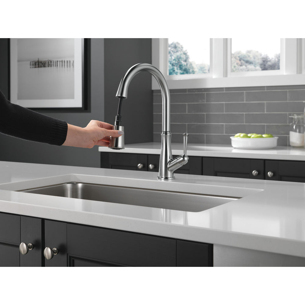 Delta Westville Single Handle Pull-Down Kitchen Faucet - 9110